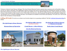 Tablet Screenshot of historicalsociety.grandmaraismichigan.com